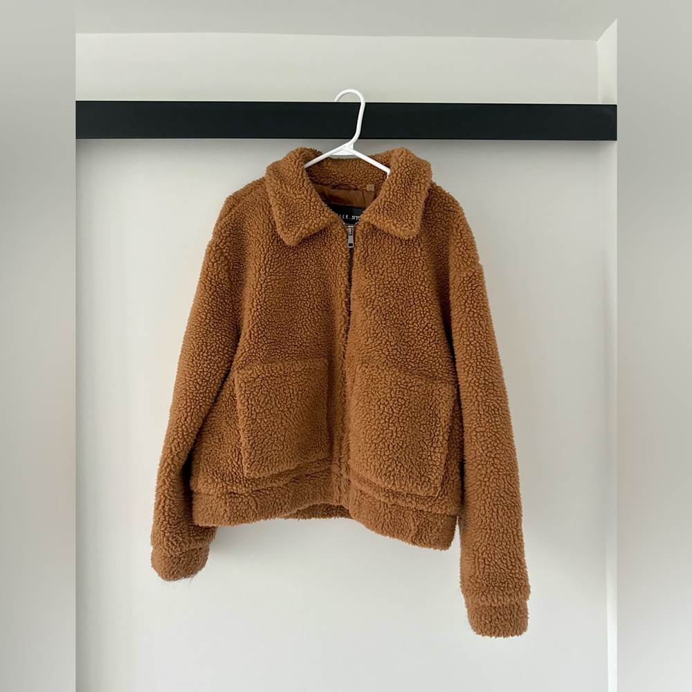 Vintage Brown Sherpa Teddy Jacket